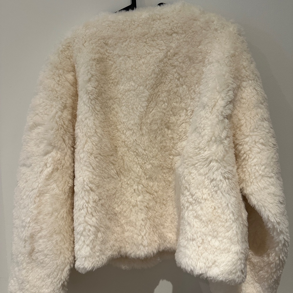 NWOT- Selfwho Wool Fluffy Jacket - Picture 4 of 7